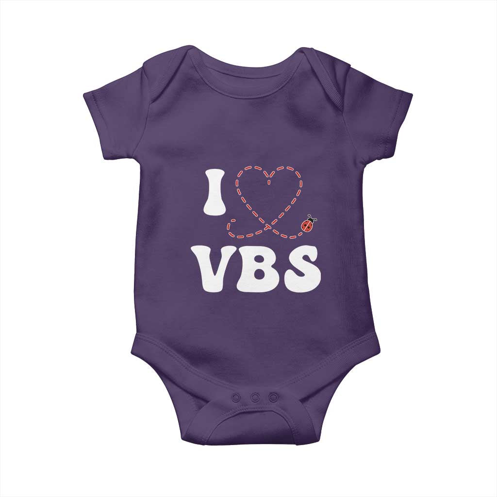 I Love VBS 2025 Baby Onesie Vacation Bible School Ladybug VBS Team