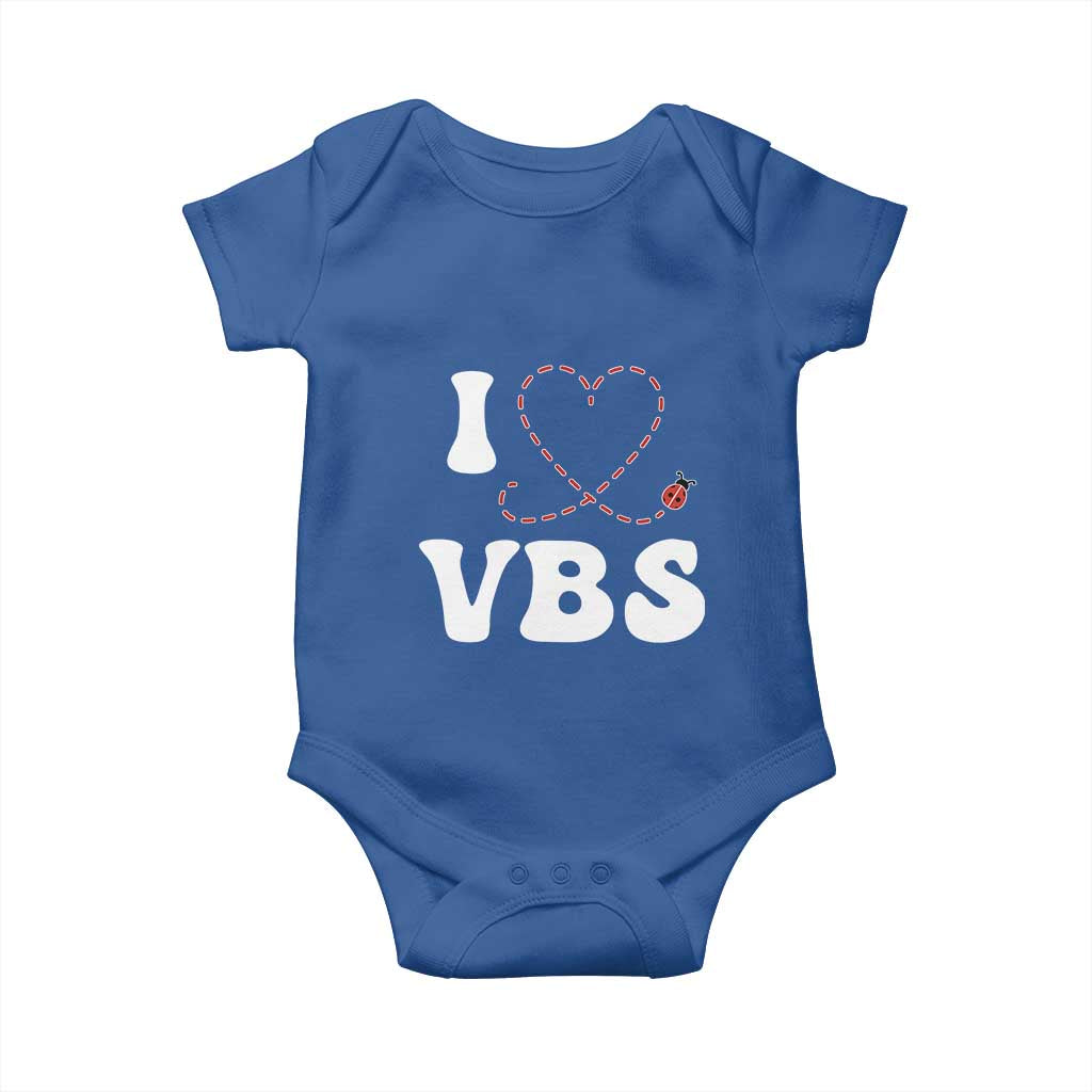 I Love VBS 2025 Baby Onesie Vacation Bible School Ladybug VBS Team