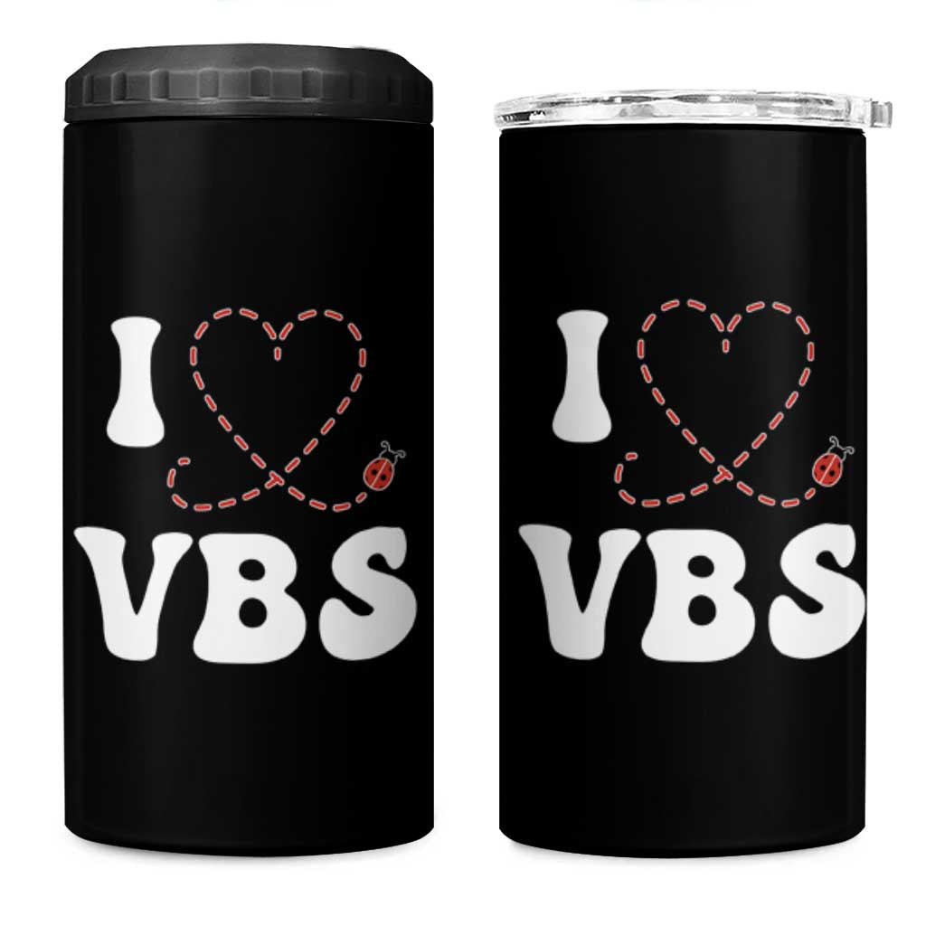 I Love VBS 2025 4 in 1 Can Cooler Tumbler Vacation Bible School Ladybug VBS Team