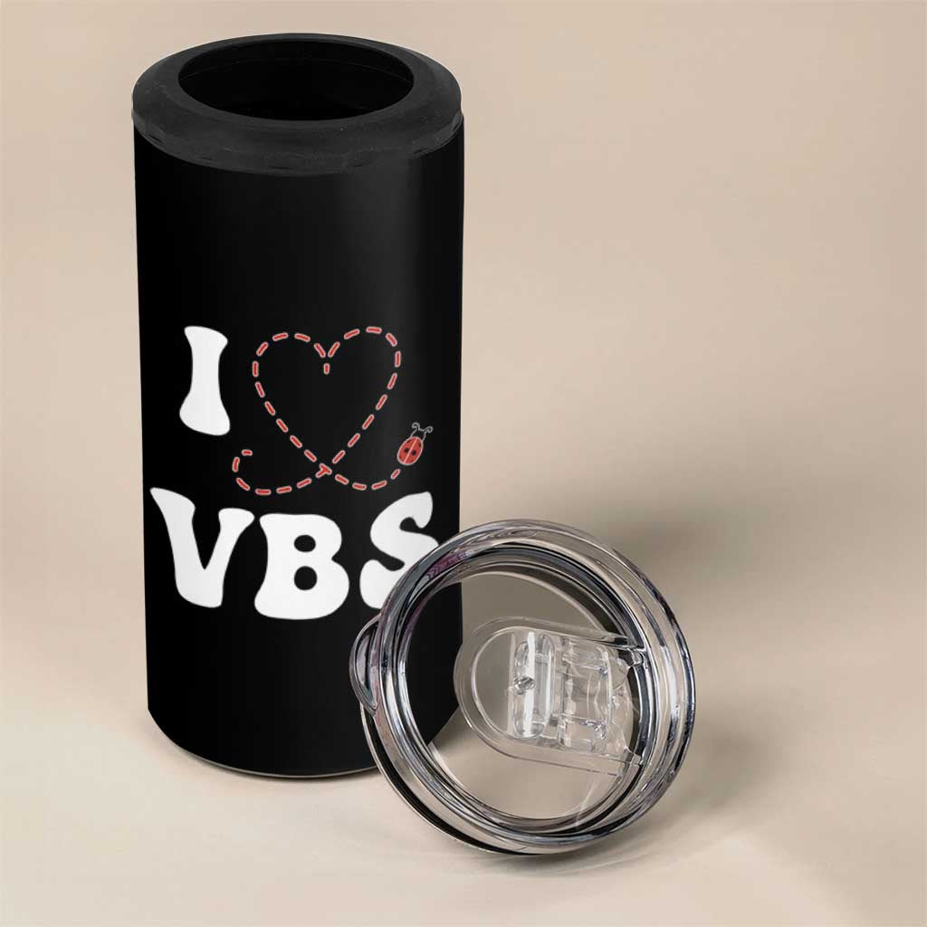 I Love VBS 2025 4 in 1 Can Cooler Tumbler Vacation Bible School Ladybug VBS Team