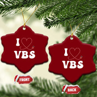 I Love VBS 2025 Ceramic Ornament Vacation Bible School Ladybug VBS Team - Wonder Print Shop