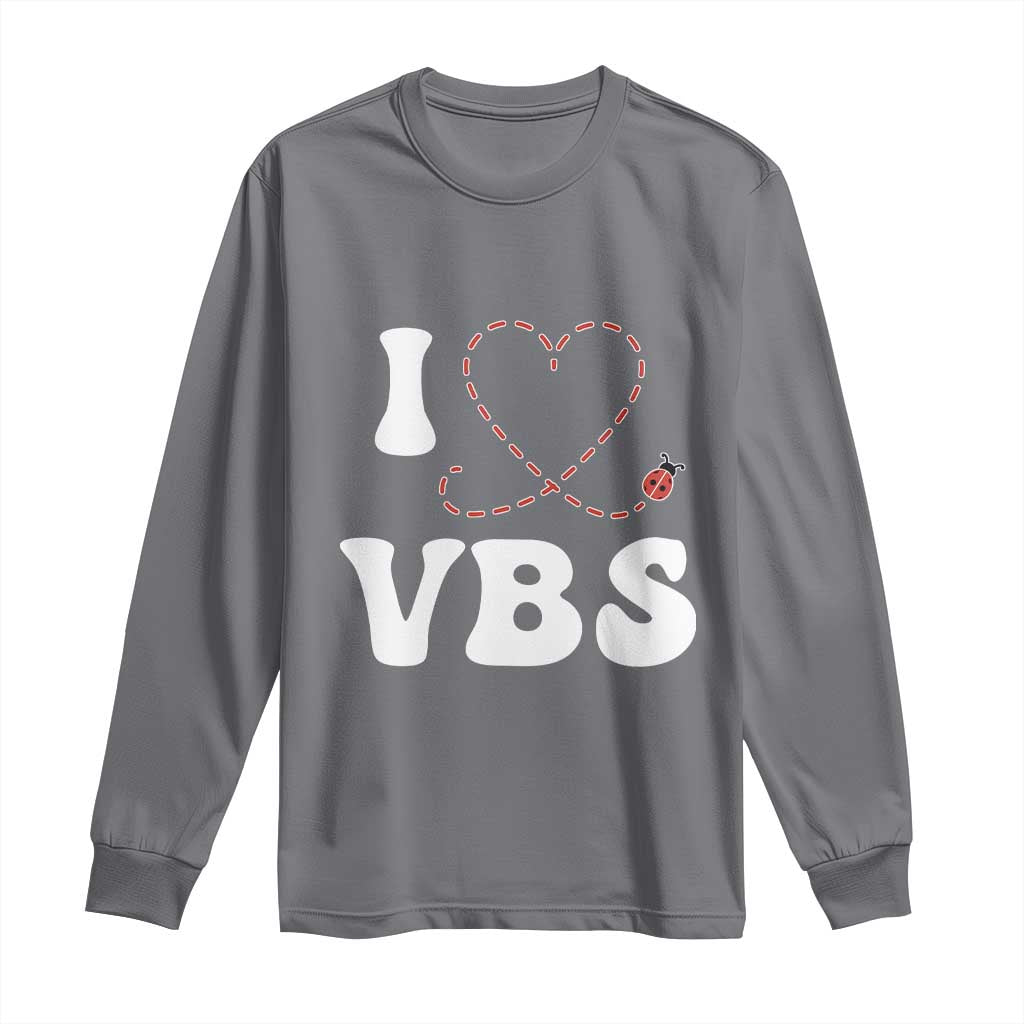 I Love VBS 2025 Long Sleeve Shirt Vacation Bible School Ladybug VBS Team
