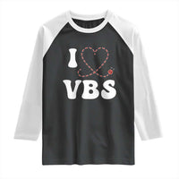 I Love VBS 2025 Raglan Shirt Vacation Bible School Ladybug VBS Team