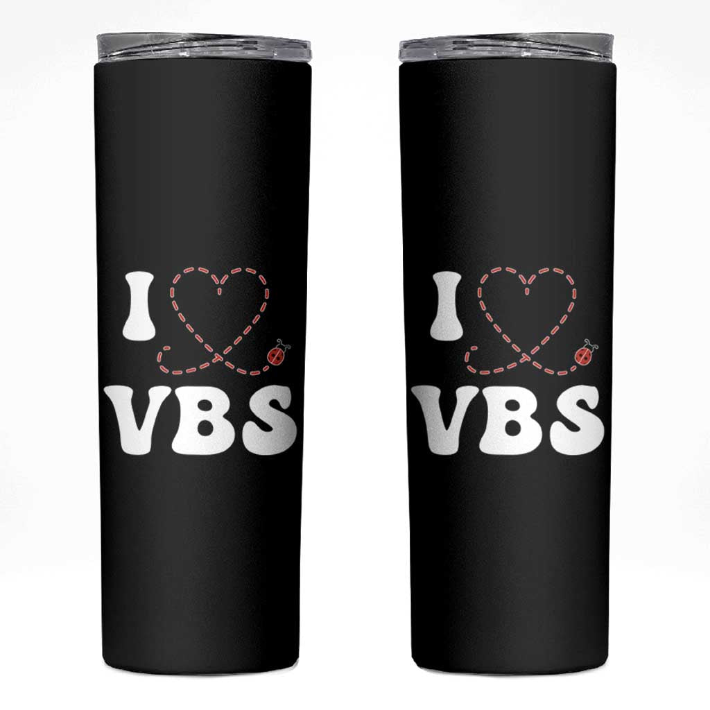 I Love VBS 2025 Skinny Tumbler Vacation Bible School Ladybug VBS Team