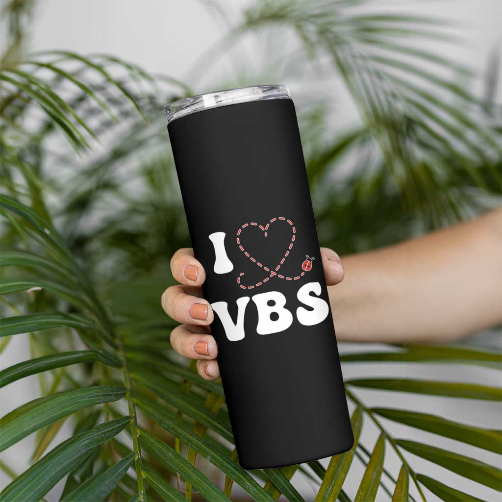 I Love VBS 2025 Skinny Tumbler Vacation Bible School Ladybug VBS Team
