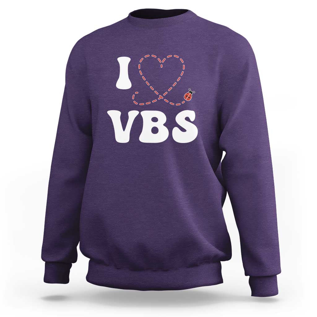 I Love VBS 2025 Sweatshirt Vacation Bible School Ladybug VBS Team