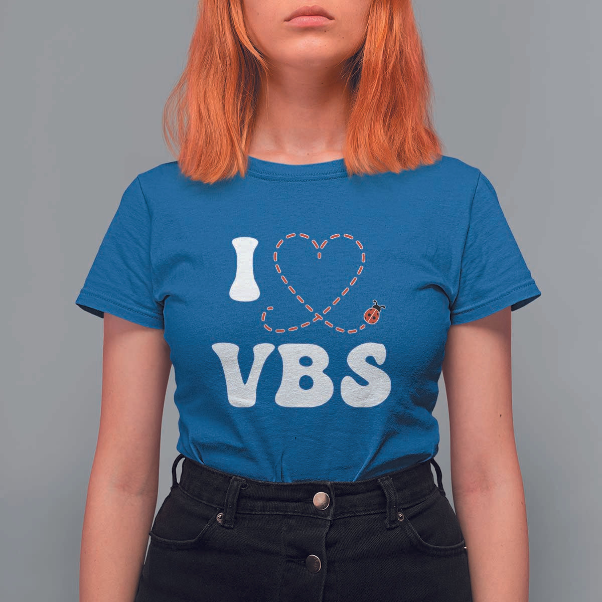 I Love VBS 2025 T Shirt For Women Vacation Bible School Ladybug VBS Team