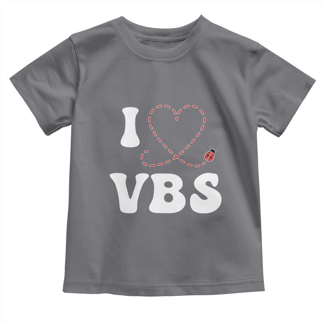 I Love VBS 2025 Toddler T Shirt Vacation Bible School Ladybug VBS Team
