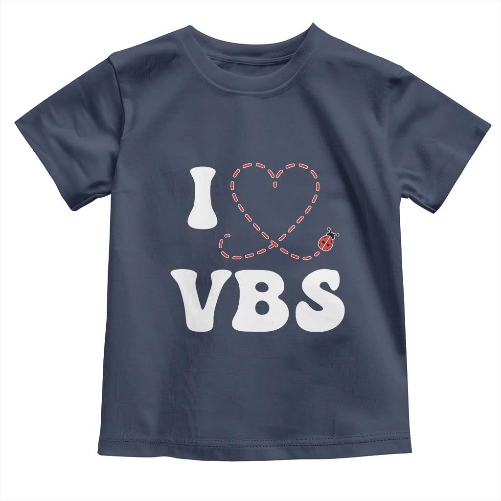 I Love VBS 2025 Toddler T Shirt Vacation Bible School Ladybug VBS Team