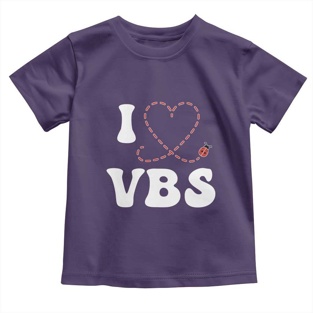 I Love VBS 2025 Toddler T Shirt Vacation Bible School Ladybug VBS Team