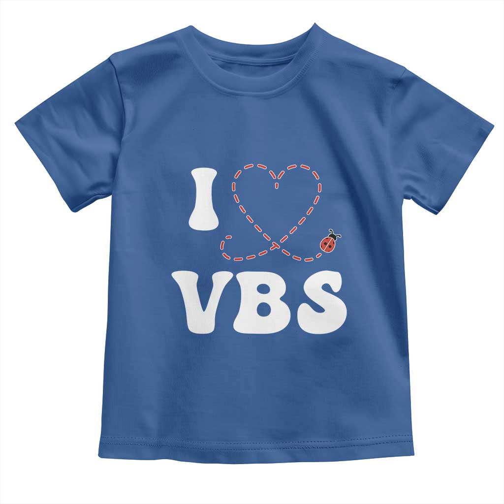 I Love VBS 2025 Toddler T Shirt Vacation Bible School Ladybug VBS Team