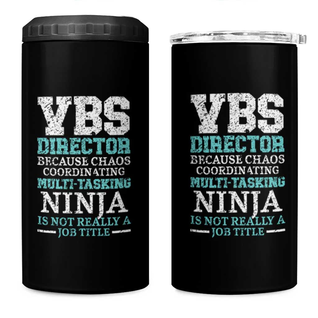VBS Director 4 in 1 Can Cooler Tumbler Vacation Bible School Christian Teacher