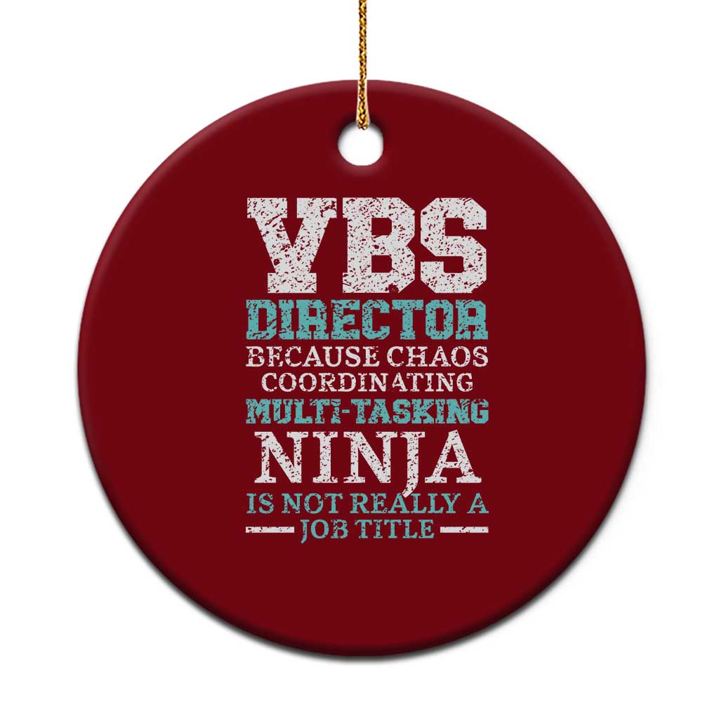 VBS Director Ceramic Ornament Vacation Bible School Christian Teacher - Wonder Print Shop
