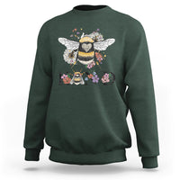 Be Kind Bee Kind Floral Bee Inspirational Retro Shirt for Women, Bee T-shirt, Bee Lover Gift, Insect Shirts, Spiritual Shirt Sweatshirt - Wonder Print Shop