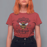 Support Your Local Beekeeper Save The Bees Vintage Beehive Beekeeper Shirt, Bee T-shirt, Bee Lover Gift, Insect Shirts, Spiritual Shirt T Shirt For Women - Wonder Print Shop