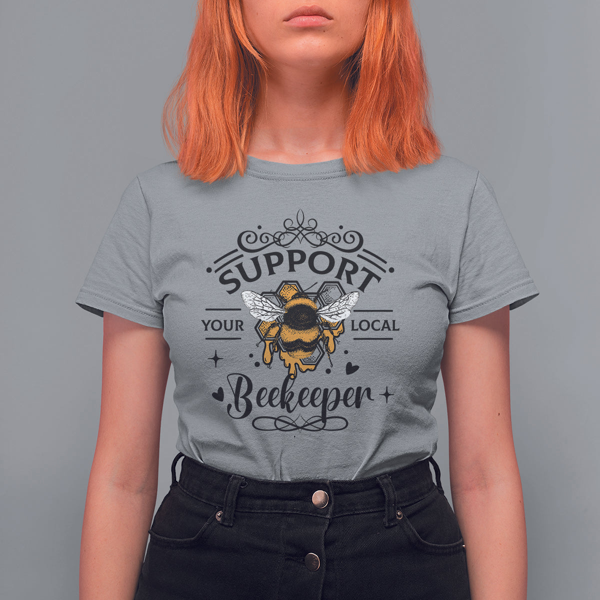 Support Your Local Beekeeper Save The Bees Vintage Beehive Beekeeper Shirt, Bee T-shirt, Bee Lover Gift, Insect Shirts, Spiritual Shirt T Shirt For Women - Wonder Print Shop