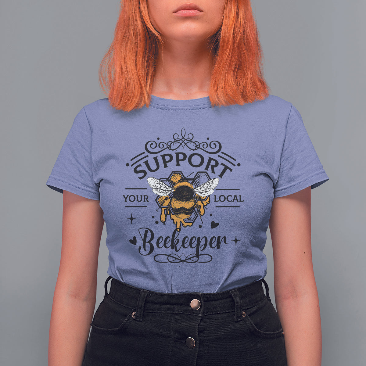 Support Your Local Beekeeper Save The Bees Vintage Beehive Beekeeper Shirt, Bee T-shirt, Bee Lover Gift, Insect Shirts, Spiritual Shirt T Shirt For Women - Wonder Print Shop