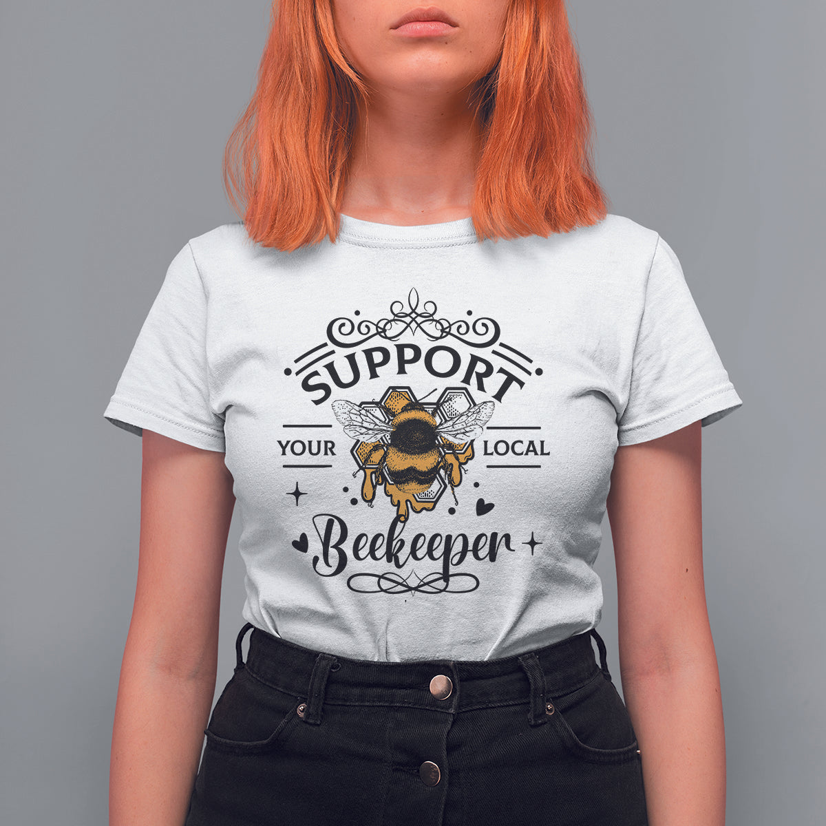Support Your Local Beekeeper Save The Bees Vintage Beehive Beekeeper Shirt, Bee T-shirt, Bee Lover Gift, Insect Shirts, Spiritual Shirt T Shirt For Women - Wonder Print Shop