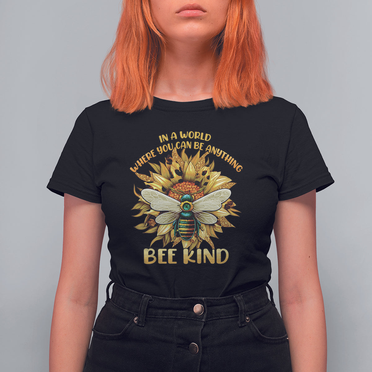 In A World Where You Can Be Anything Be Kind Bee Kind Autism Bee Inspirational Shirt, Bee T-shirt, Bee Lover Gift, Insect Shirts, Spiritual Shirt, Awareness Shirt T Shirt For Women - Wonder Print Shop