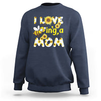 I Love Being A Mom Sunflower Bee Queen Bee Mother's Day Shirt for Mom Women, Bee T-shirt, Bee Lover Gift, Insect Shirts, Floral Bee, Mom Shirt Sweatshirt - Wonder Print Shop