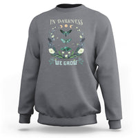 Moth Sweatshirt Celestial Flower Floral Lime Hawk Moth Mystical Night In Darkness We Grow Death Moth Moon Phases Shirt for Women, Moth T-shirt, Spirituality Shirt - Wonder Print Shop