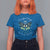 Moth T Shirt For Women Mystical Moon Celestial Turquoise Moth Beautiful Things Don't Seek Attention Floral Moth Crescent Moon Shirt for Women, Moth T-shirt, Spirituality Shirt - Wonder Print Shop