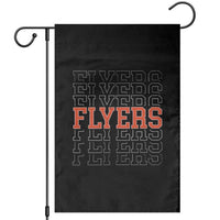Retro Flyers Name Script Style Garden Flag Vintage Distressed Graphic Sports Fan Pride