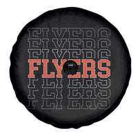 Retro Flyers Name Script Style Spare Tire Cover Vintage Distressed Graphic Sports Fan Pride