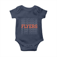Retro Flyers Name Script Style Baby Onesie Vintage Distressed Graphic Sports Fan Pride