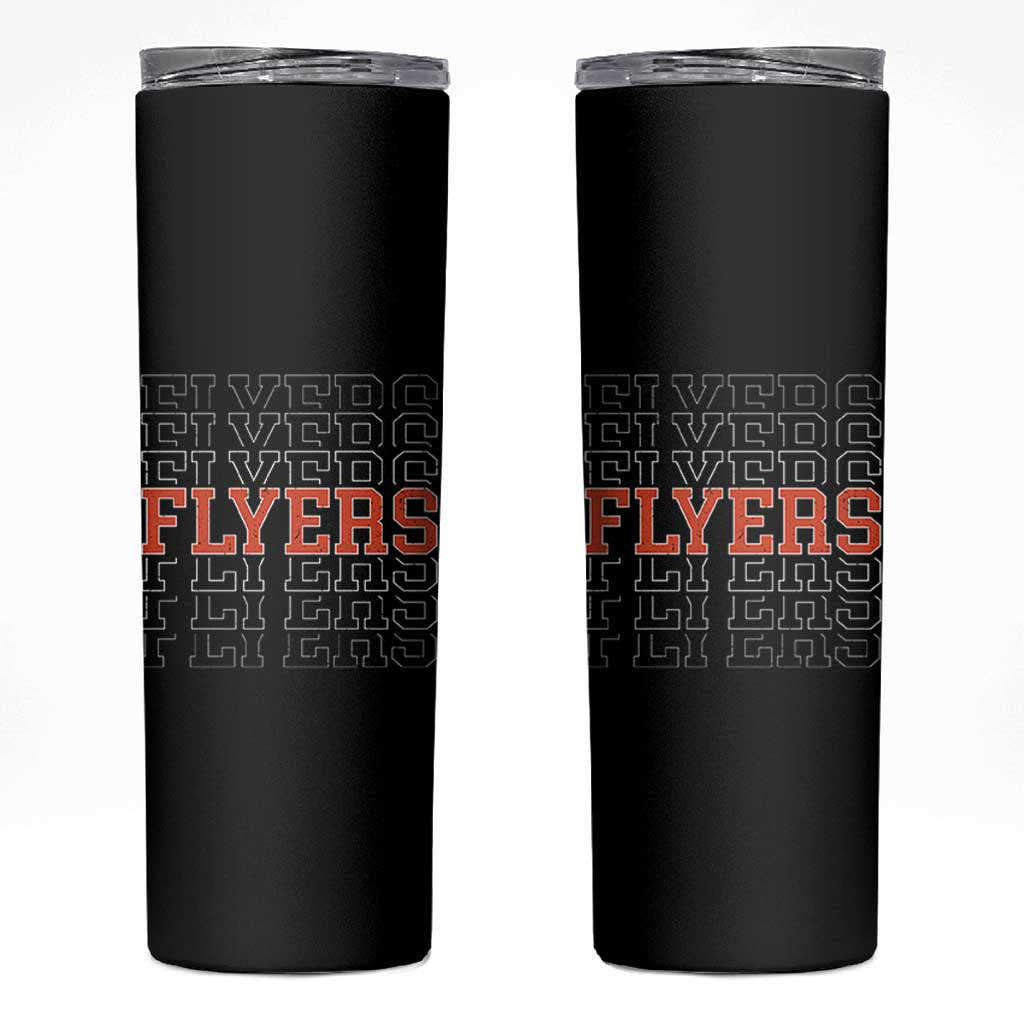 Retro Flyers Name Script Style Skinny Tumbler Vintage Distressed Graphic Sports Fan Pride
