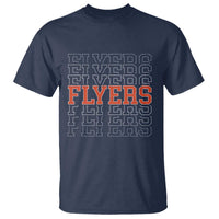 Retro Flyers Name Script Style T Shirt Vintage Distressed Graphic Sports Fan Pride