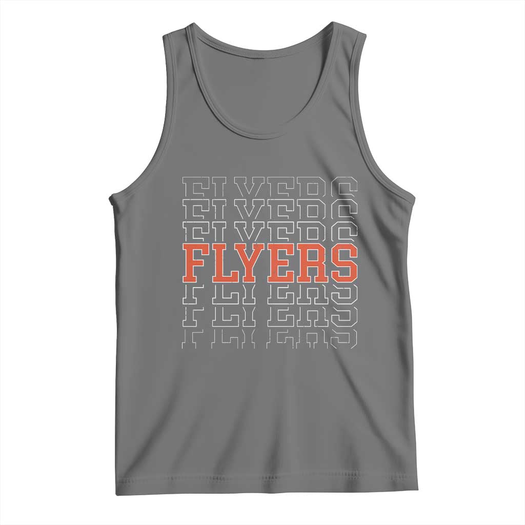 Retro Flyers Name Script Style Tank Top Vintage Distressed Graphic Sports Fan Pride