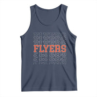 Retro Flyers Name Script Style Tank Top Vintage Distressed Graphic Sports Fan Pride