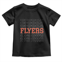 Retro Flyers Name Script Style Toddler T Shirt Vintage Distressed Graphic Sports Fan Pride