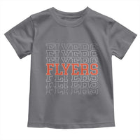 Retro Flyers Name Script Style Toddler T Shirt Vintage Distressed Graphic Sports Fan Pride