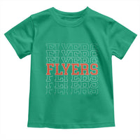 Retro Flyers Name Script Style Toddler T Shirt Vintage Distressed Graphic Sports Fan Pride
