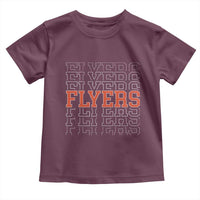 Retro Flyers Name Script Style Toddler T Shirt Vintage Distressed Graphic Sports Fan Pride