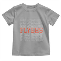 Retro Flyers Name Script Style Toddler T Shirt Vintage Distressed Graphic Sports Fan Pride