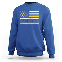 Retro Patriotic Sabres Name Pride American Flag Sweatshirt Distressed Sports Fan Graphic