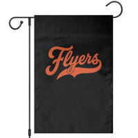 Vintage Flyers Name Script Style Garden Flag Retro Distressed Tailgate Spirit Sports Fan