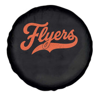 Vintage Flyers Name Script Style Spare Tire Cover Retro Distressed Tailgate Spirit Sports Fan