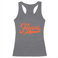 Vintage Flyers Name Script Style Racerback Tank Top Retro Distressed Tailgate Spirit Sports Fan
