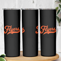 Vintage Flyers Name Script Style Skinny Tumbler Retro Distressed Tailgate Spirit Sports Fan