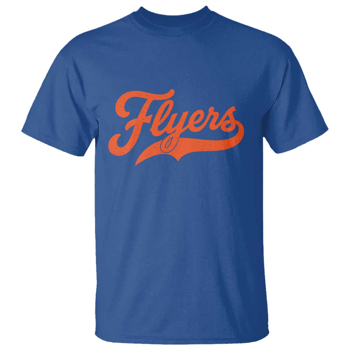 Vintage Flyers Name Script Style T Shirt Retro Distressed Tailgate Spirit Sports Fan