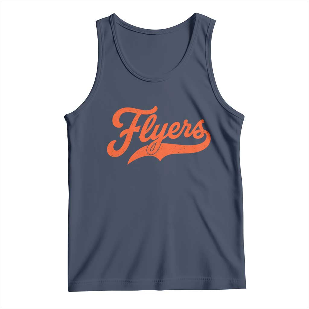Vintage Flyers Name Script Style Tank Top Retro Distressed Tailgate Spirit Sports Fan