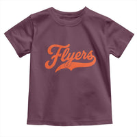 Vintage Flyers Name Script Style Toddler T Shirt Retro Distressed Tailgate Spirit Sports Fan