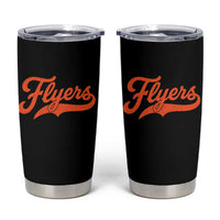 Vintage Flyers Name Script Style Tumbler Cup Retro Distressed Tailgate Spirit Sports Fan