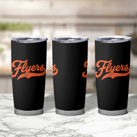 Vintage Flyers Name Script Style Tumbler Cup Retro Distressed Tailgate Spirit Sports Fan