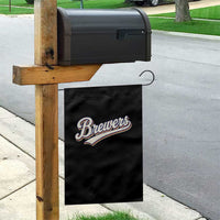Vintage 70s Brewers Name Script Style Garden Flag Retro Distressed Tailgate Spirit Sports Fan