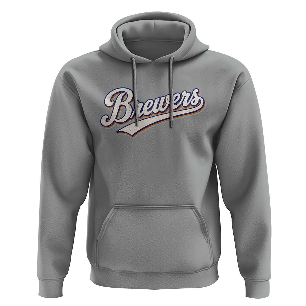 Vintage 70s Brewers Name Script Style Hoodie Retro Distressed Tailgate Spirit Sports Fan